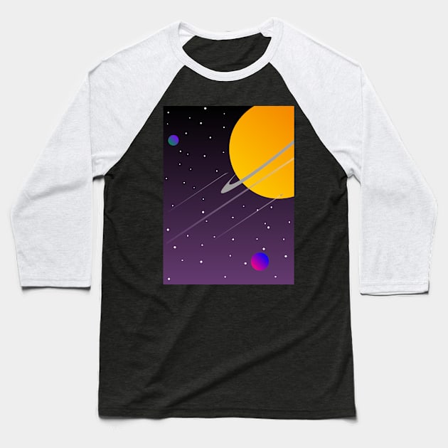 MINIMALIST SPACE Baseball T-Shirt by RENAN1989